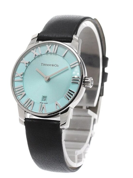 TIFFANY&Co. Atlas Date Blue Dial Quartz Ladies Watch main image 5